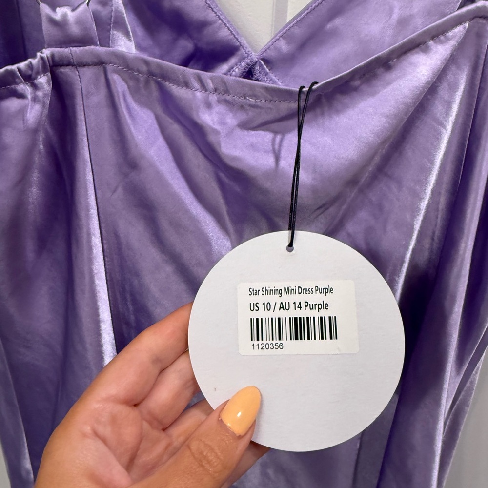 Princess Polly Star Shining Purple Mini Dress - Picture 8 of 9